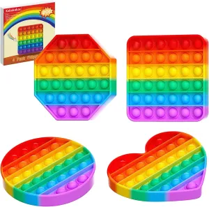12 Pack Fidget Toys,Pop Fidgets Pack Party Favors for Kids & Adults,Push Sensory Toys Bulk Toddler Toys,Stress Relief Gifts for Easter ,Birthday,Party Supplies,Classroom Prizes