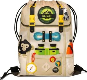 12 pk Safari Goodie Bags - Zoo Party Favors or Safari Treat Bags Ideal for Candy, Gifts, and Loot - Wild One Birthday Decorations for boys and Jungle Party Decor