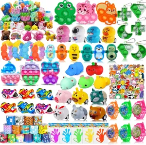 132 PCS Party Favors for Kids 8-12, Pinata Stuffers, Prizes Treasure Box Toys for Classroom, Goodie Bag Stuffers,Treasure Chest, Prize Box Toys, Pinata Filler