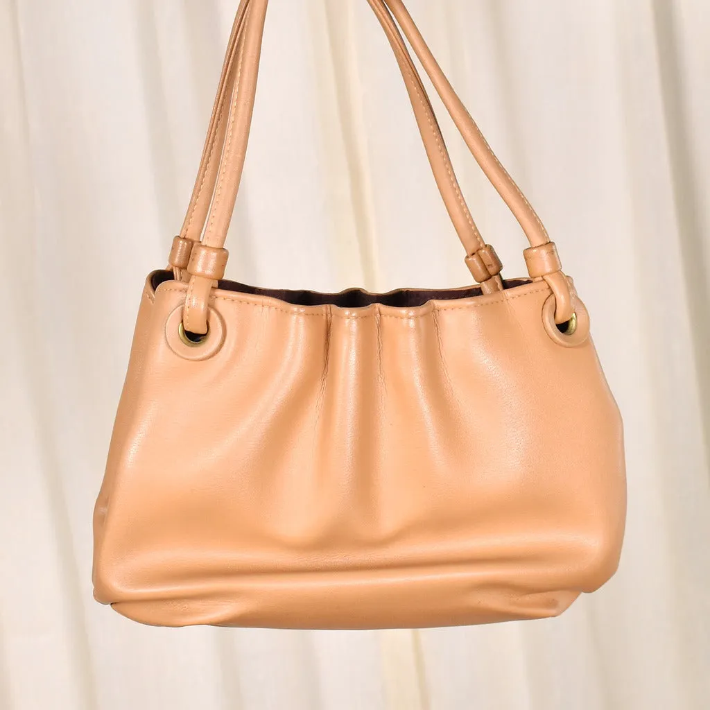 1950s Vintage Slouchy Camel Handbag