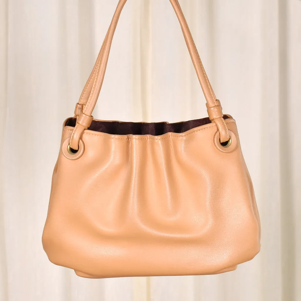 1950s Vintage Slouchy Camel Handbag