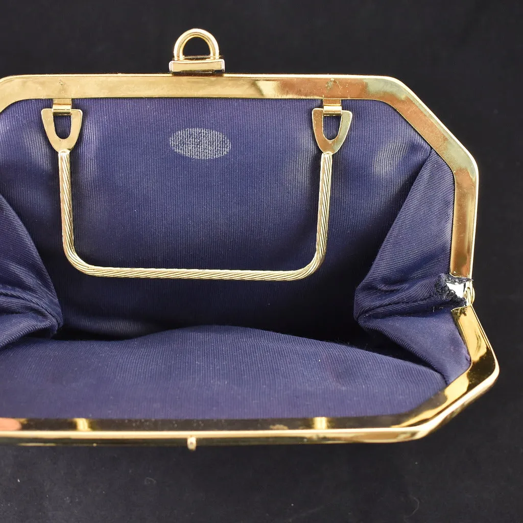 1950s Vintage Soft White Clutch Bag