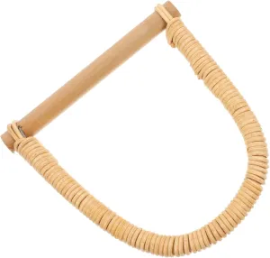 1Pc D Shaped Handle for Handbag Replacement for Weaving Bags Durable Craftsmanship for Clutch Purse Beach Bag Convenient and Versatile Design