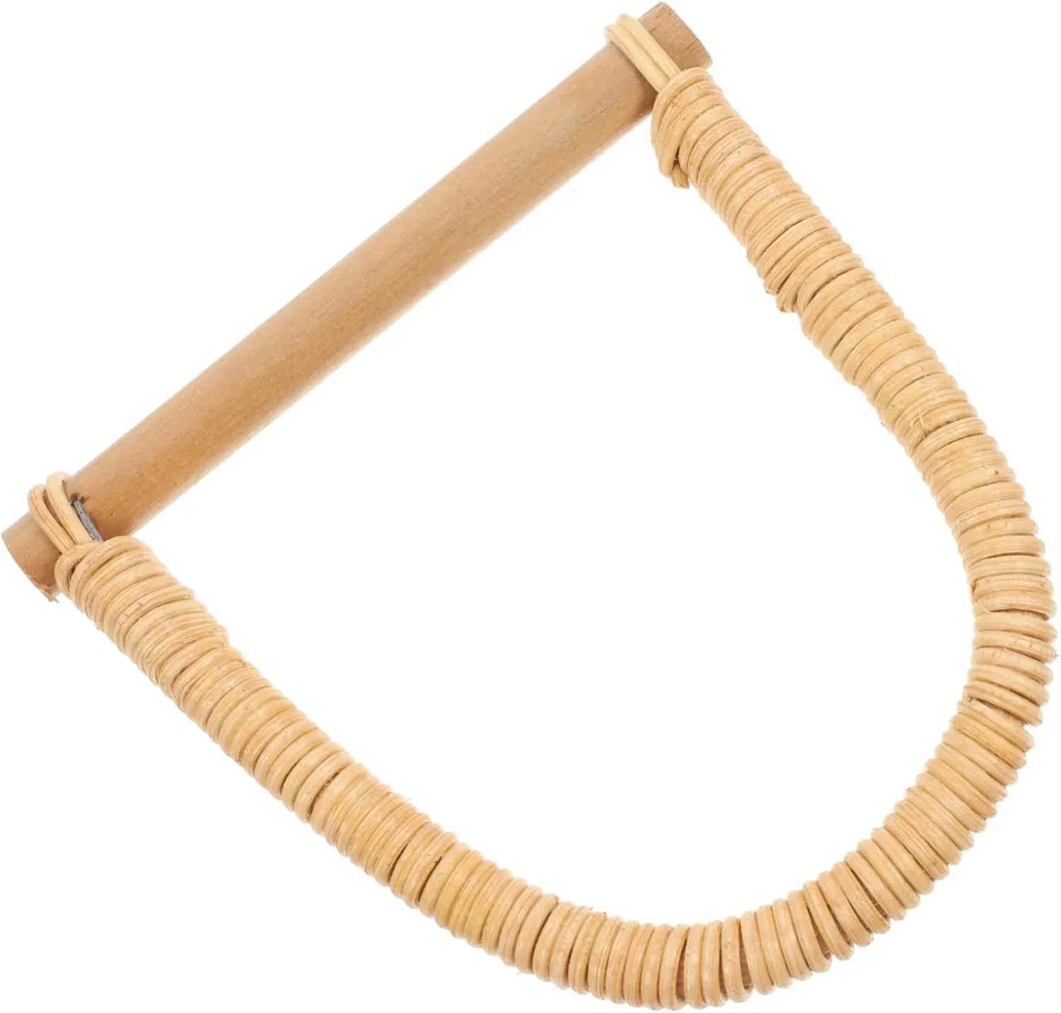 1Pc D Shaped Handle for Handbag Replacement for Weaving Bags Durable Craftsmanship for Clutch Purse Beach Bag Convenient and Versatile Design