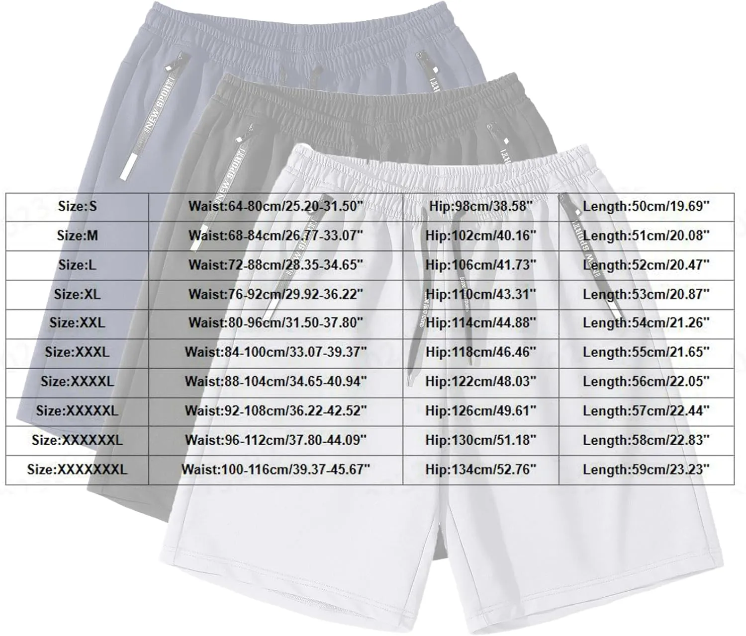 3 Pack Sports Shorts for Men Women Drawstring High Waist Unisex Short Sweatpants Breathable Joggers with Pockets