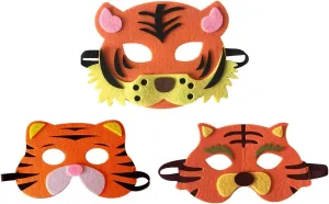 3 Piece Felt masks animal Halloween masks Dress-Up party accessory Parent-child game