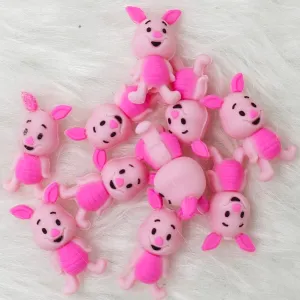 3D piggy Silicone Focal Beads, 3D focal beads wholesale, Animal Shaped Beads