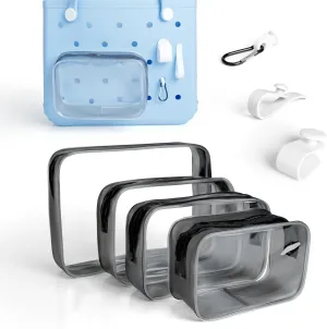7 Pcs Divider Tray Set for Bogg Bag Accessories Original Accessories with Phone Holder & key Hooks for Bogg bag & Other Rubber Beach Bag, Organizer & Divide Space