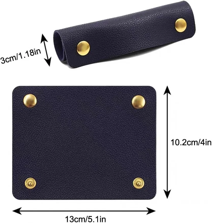 8 Pieces Handbag Handle Leather Wrap Cover, Luggage Bag Grip Protector Saddle, Soft Purse Strap Pad Identifier for Shopping Bag Travel Bag Suitcase Tote Bag
