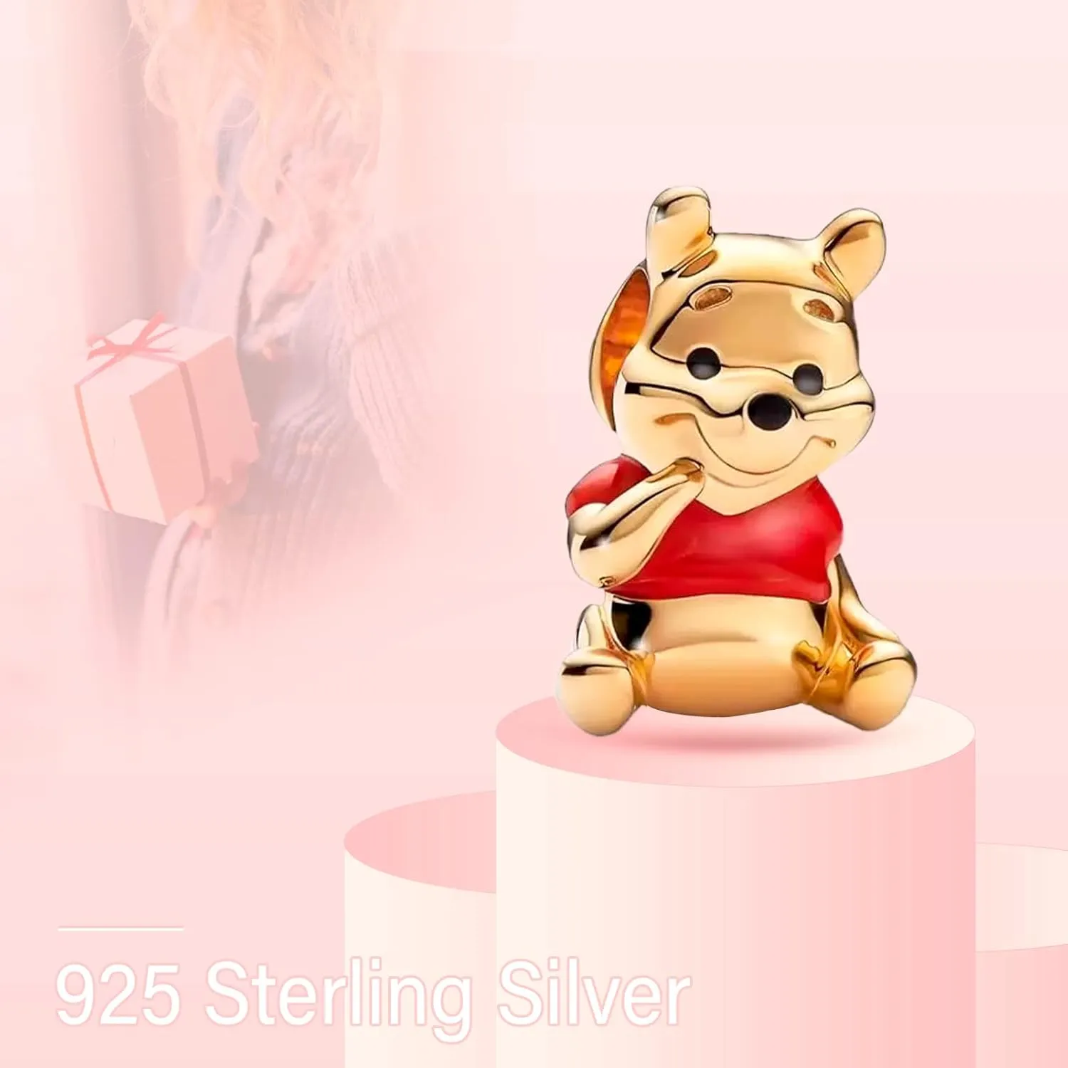 925 Sterling Silver Charms for Bracelets Necklaces Animal prototype Pendant Safety Chain Dangle Pendants Beads Christmas Day Charms Jewelry Gift for Women