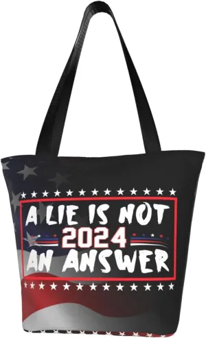 A Lie Is Not An Answer Fashion Shoulder Bag Large Capacity For Man Or Woman
