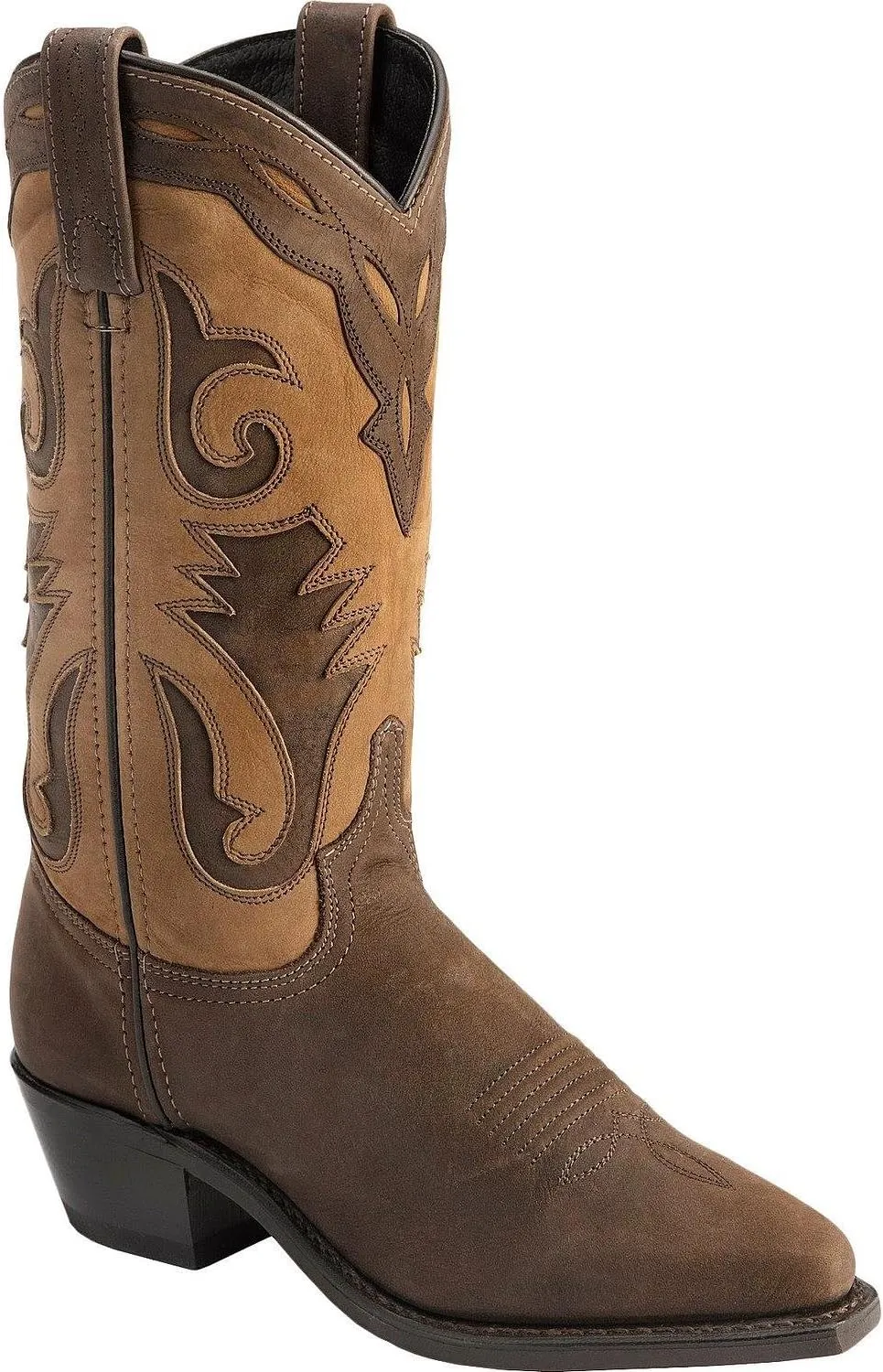 Abilene Women's Sage Inlay Western Boot Round Toe - 4540