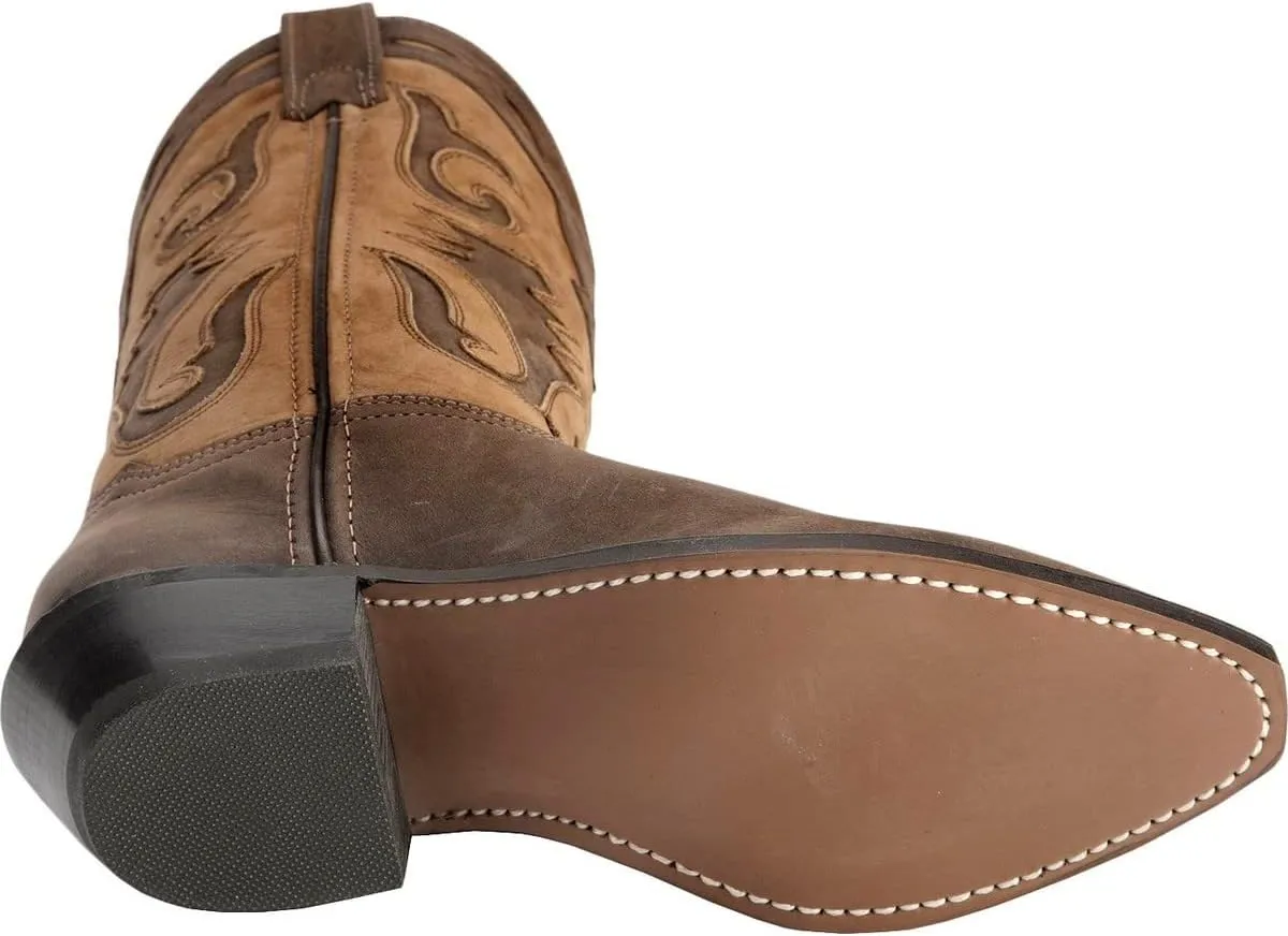 Abilene Women's Sage Inlay Western Boot Round Toe - 4540