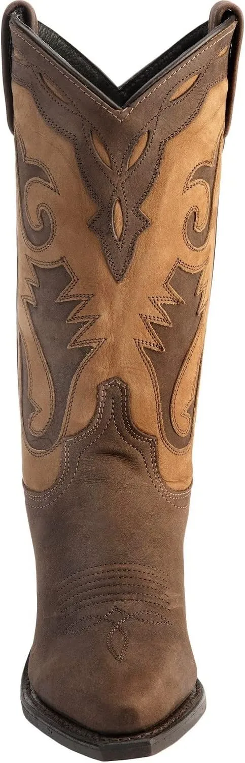Abilene Women's Sage Inlay Western Boot Round Toe - 4540