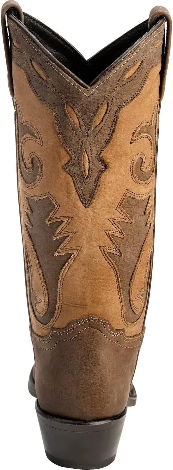 Abilene Women's Sage Inlay Western Boot Round Toe - 4540