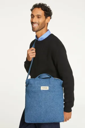 Achille the new city bag - Upcycled Stone Washed Denim