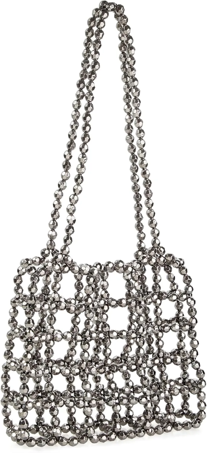 Acrylic Beaded Hollow Out Design Shoulder Bag Handbag for Wedding and Partiy