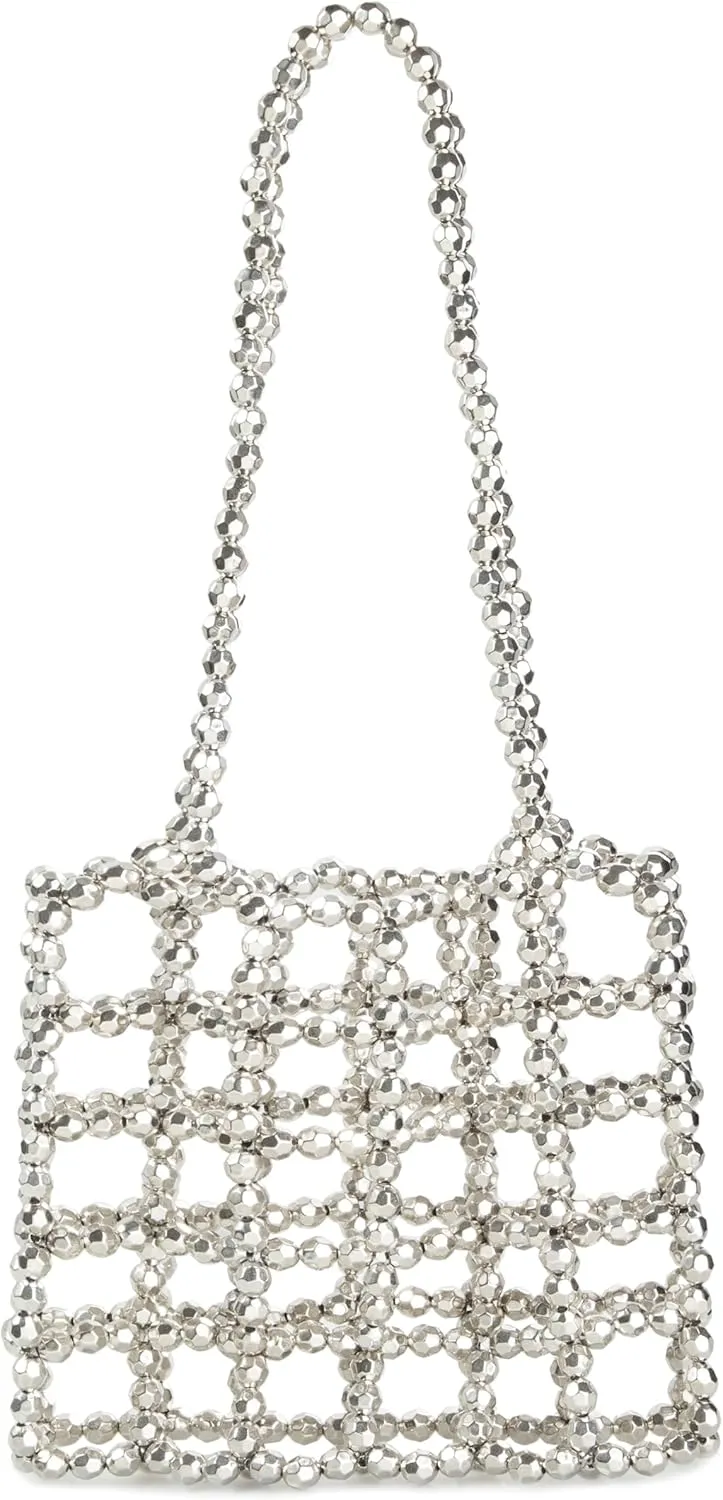 Acrylic Beaded Hollow Out Design Shoulder Bag Handbag for Wedding and Partiy