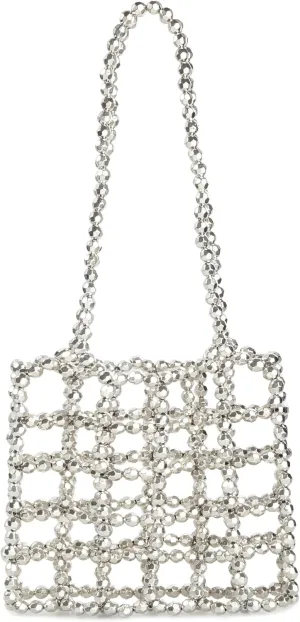 Acrylic Beaded Hollow Out Design Shoulder Bag Handbag for Wedding and Partiy