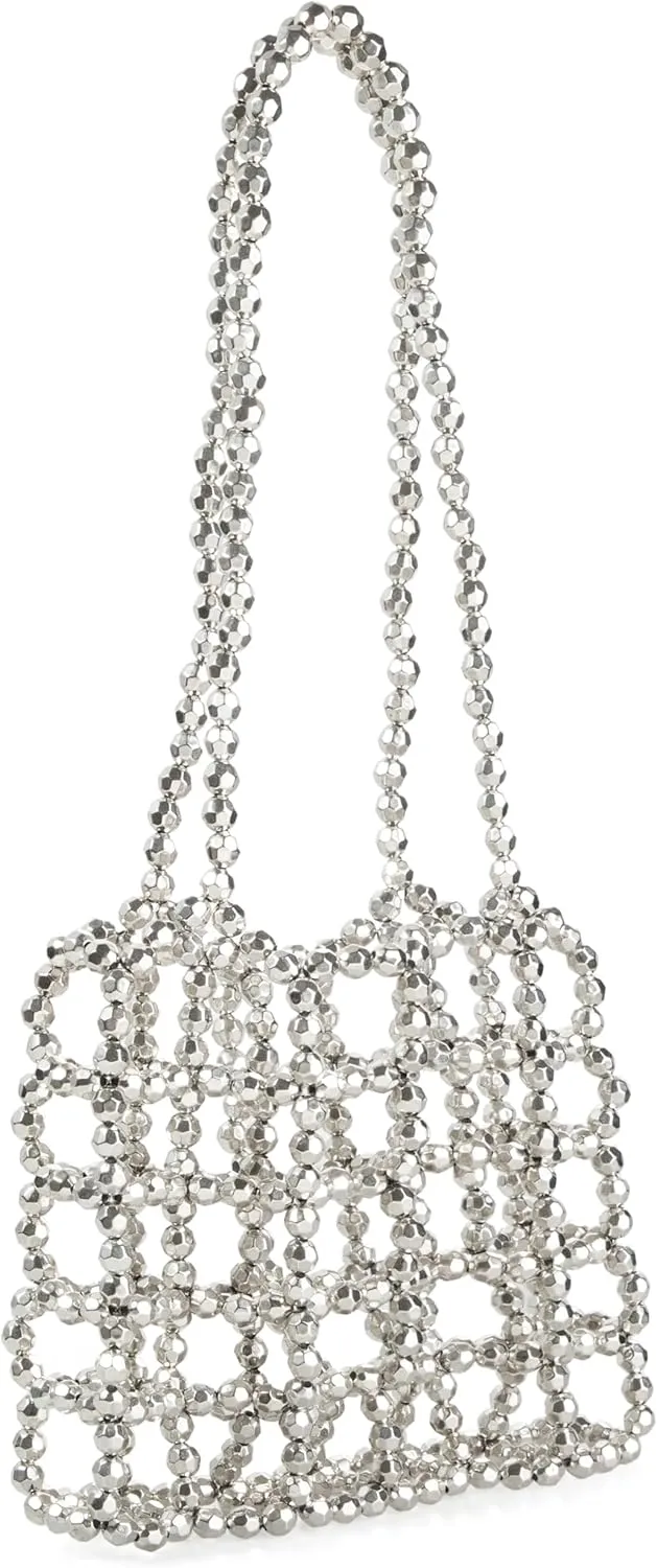 Acrylic Beaded Hollow Out Design Shoulder Bag Handbag for Wedding and Partiy