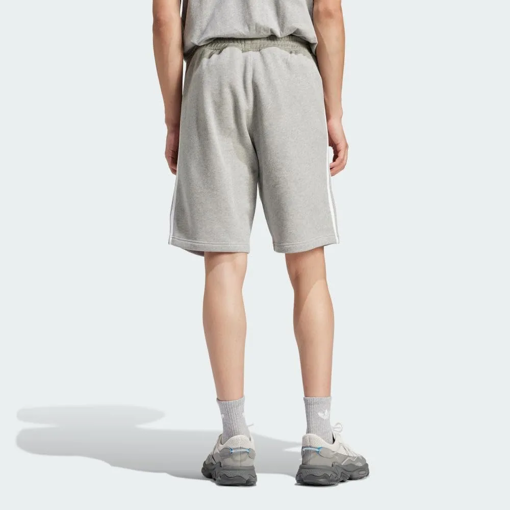 adidas Mens Originals Striped Drawstring Shorts Athletic Casual Drawstring - Grey