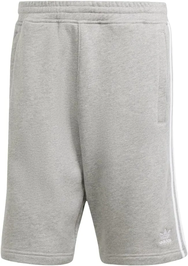 adidas Mens Originals Striped Drawstring Shorts Athletic Casual Drawstring - Grey