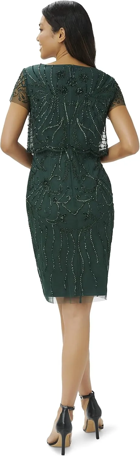 Adrianna Papell Women's Beaded Cocktail Dress