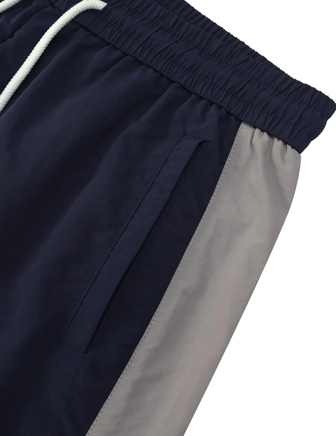 Aelfric Eden Striped Track Pants Men Parachute Pants Women Baggy Sweatpants Y2k Wide Leg Cargo Pants with Drawstring
