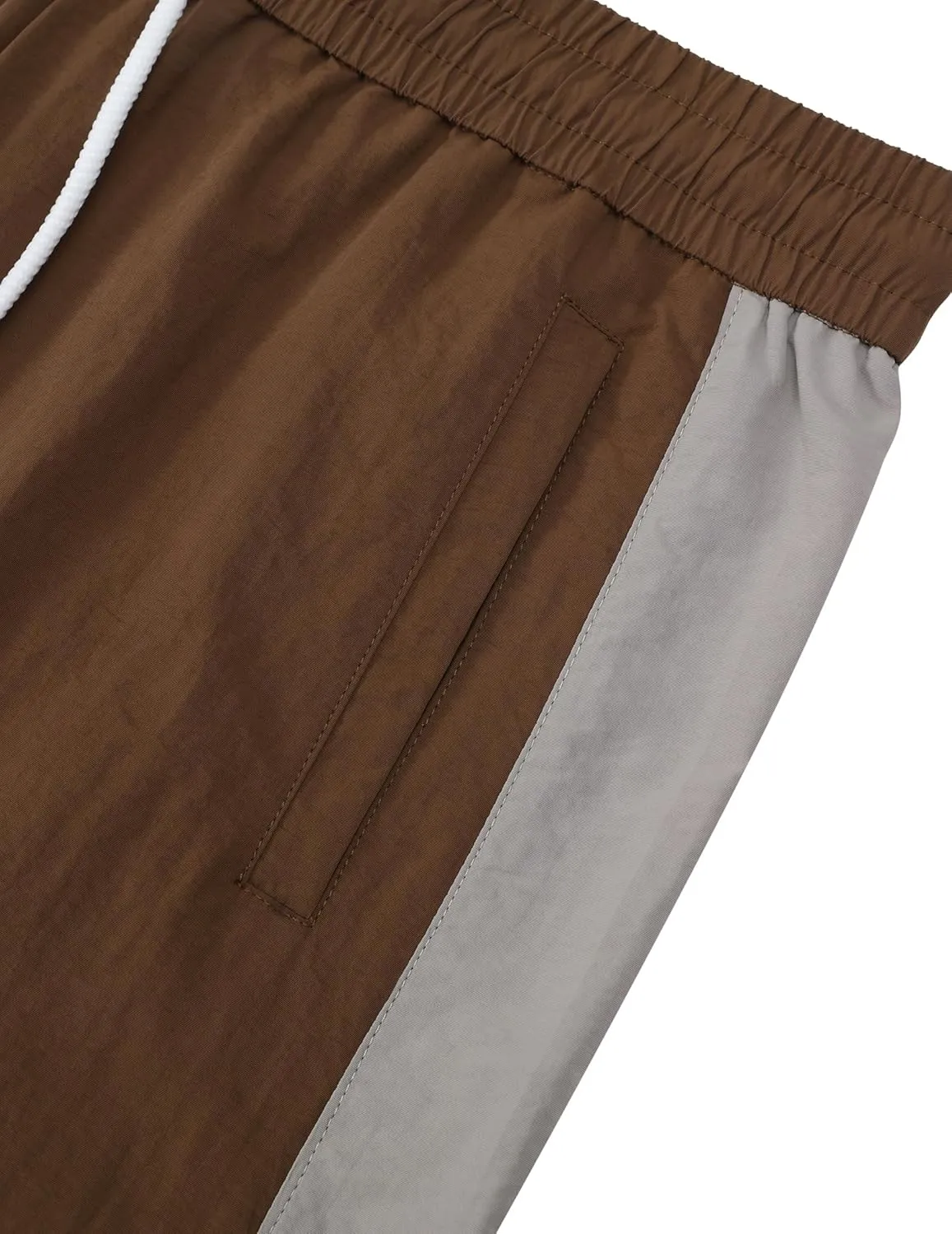 Aelfric Eden Striped Track Pants Men Parachute Pants Women Baggy Sweatpants Y2k Wide Leg Cargo Pants with Drawstring
