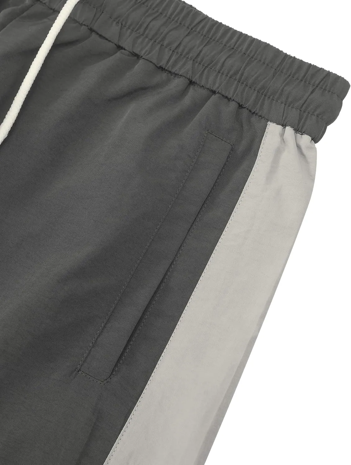 Aelfric Eden Striped Track Pants Men Parachute Pants Women Baggy Sweatpants Y2k Wide Leg Cargo Pants with Drawstring