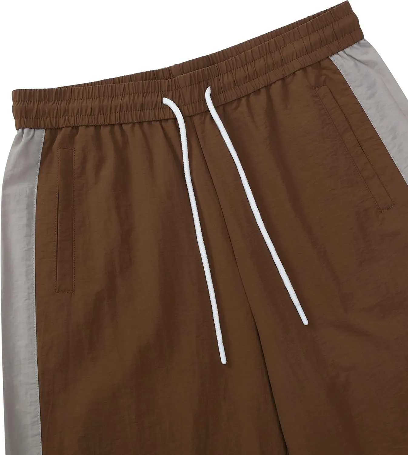 Aelfric Eden Striped Track Pants Men Parachute Pants Women Baggy Sweatpants Y2k Wide Leg Cargo Pants with Drawstring