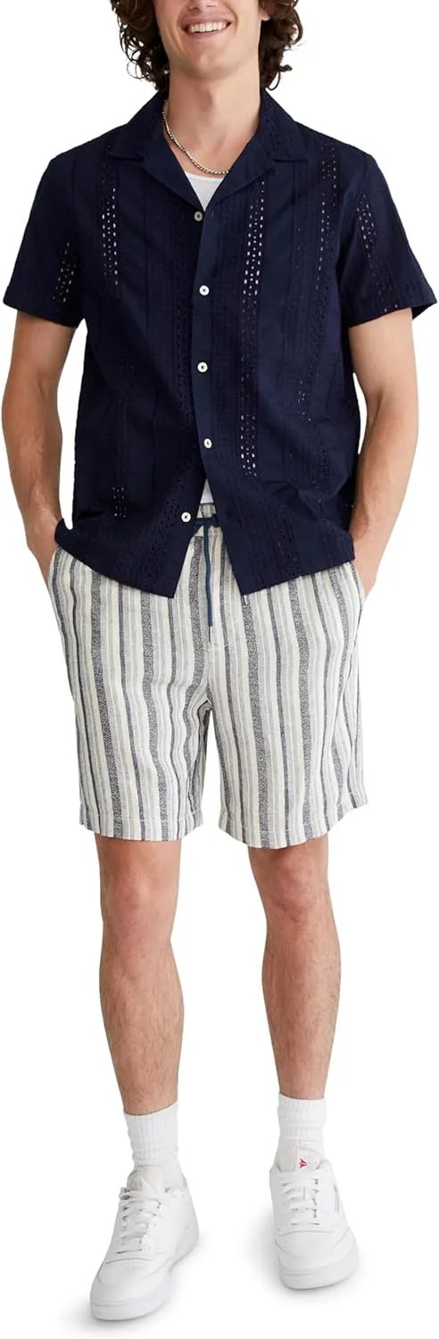 AEROPOSTALE Men's 7" All Day Jogger-Linen Blend Shorts