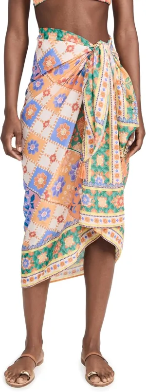 Agua Bendita Women's Marine Tile Sarong