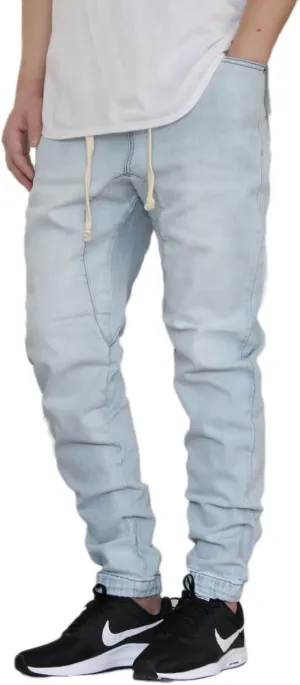 AIRNINE Men's Biker Denim Jogger Pants S-5XL