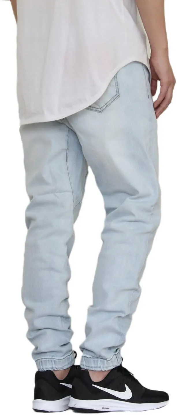AIRNINE Men's Biker Denim Jogger Pants S-5XL