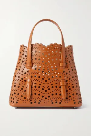 ALAÏA
Mina 20 laser-cut leather tote
