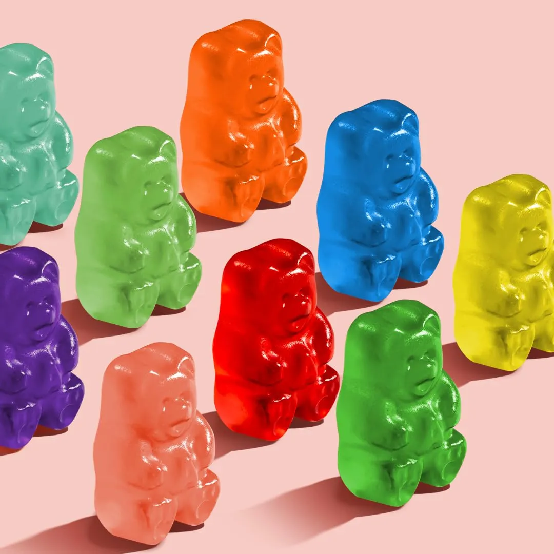 Albanese World's Best Family Share Pack, 12 Flavor Gummi Bears, 36 Oz Bags of Candy (Pack of 2), Soft & Chewy Candy Snacks