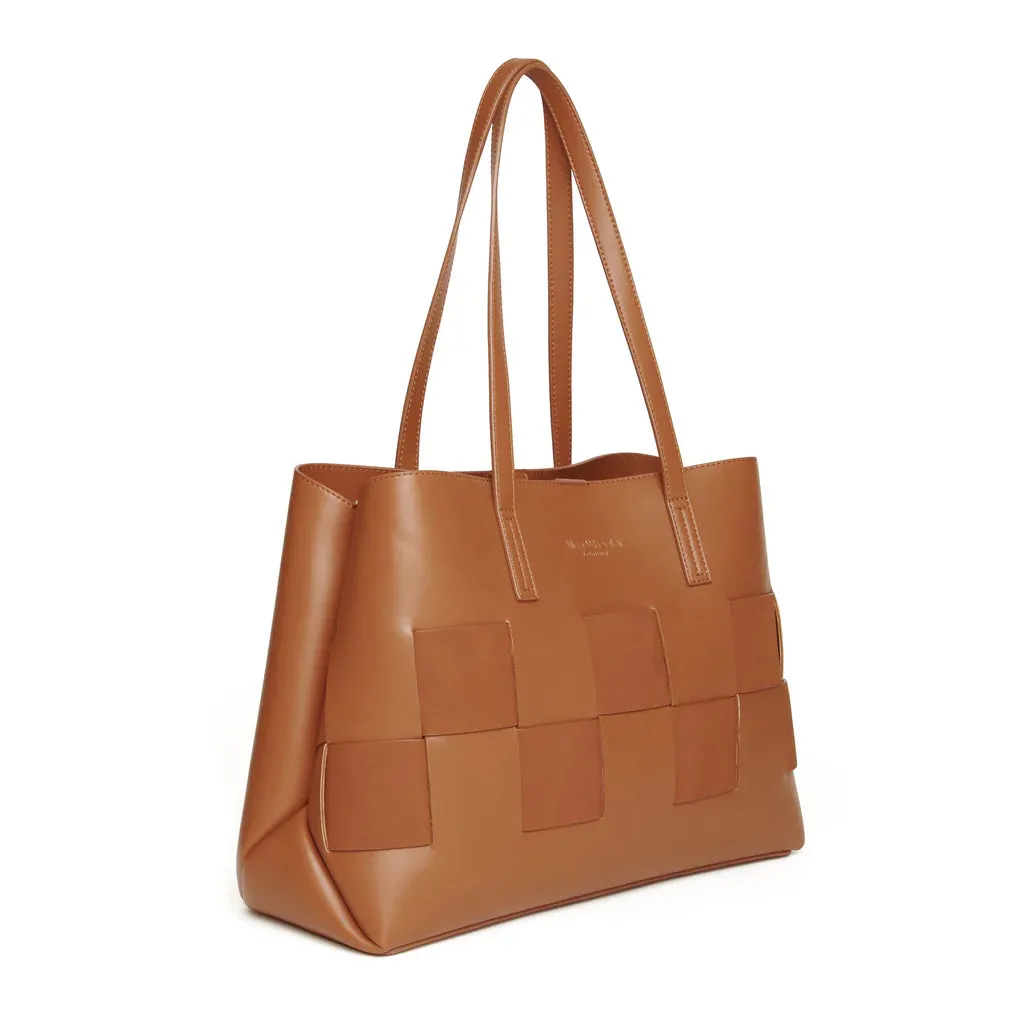 Alice Wheeler - Milan Tote Bag - Tan