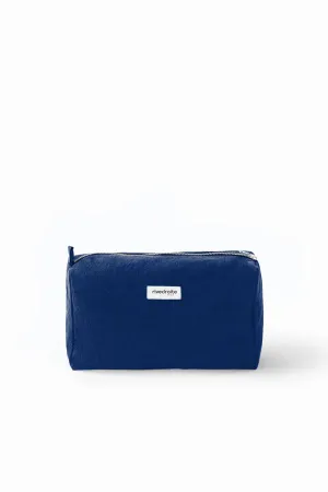 Alma the maternity toiletry bag - Recycled cotton Midnight Blue