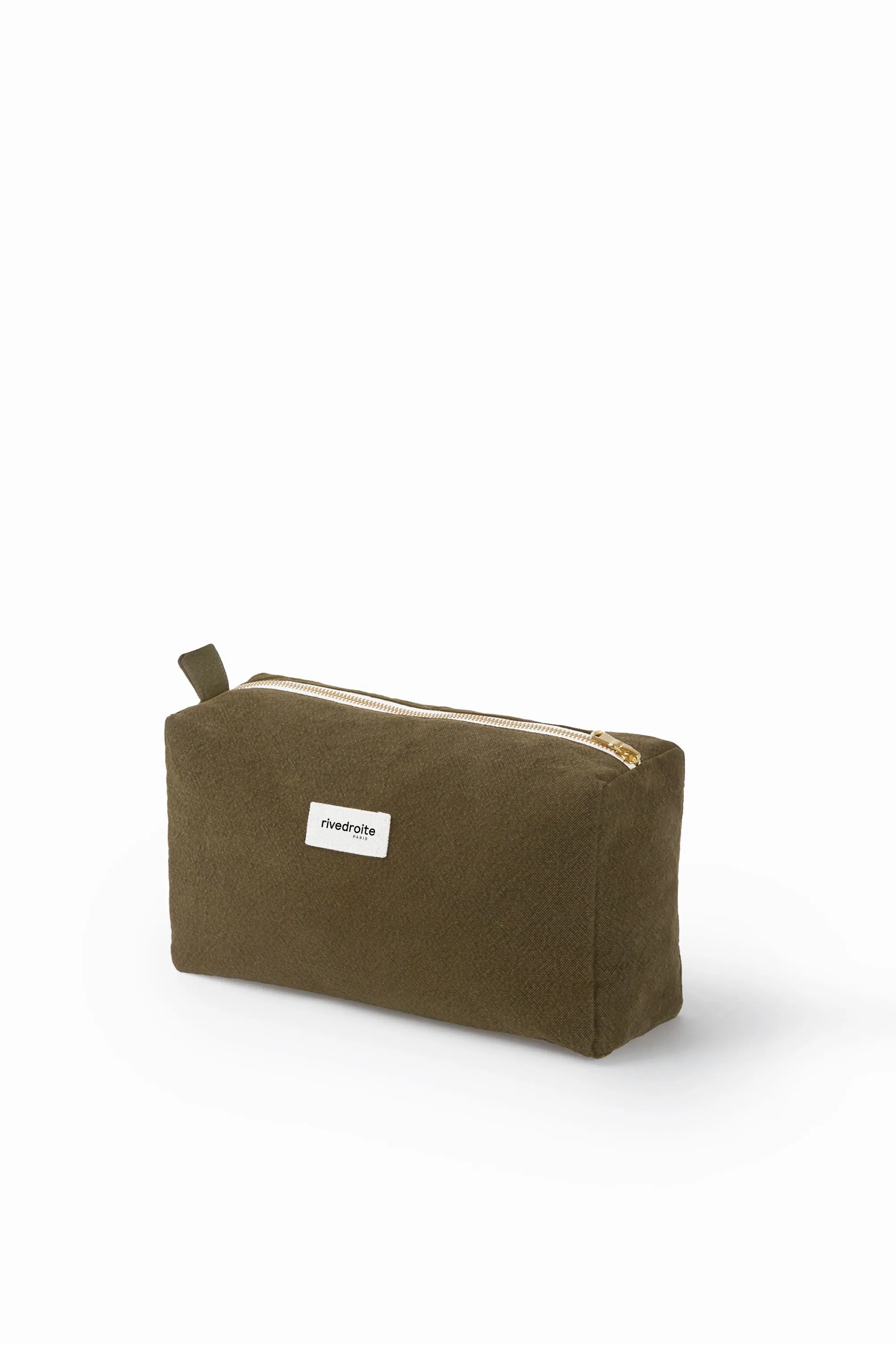 Alma the maternity toiletry bag - Recycled cotton Military Green