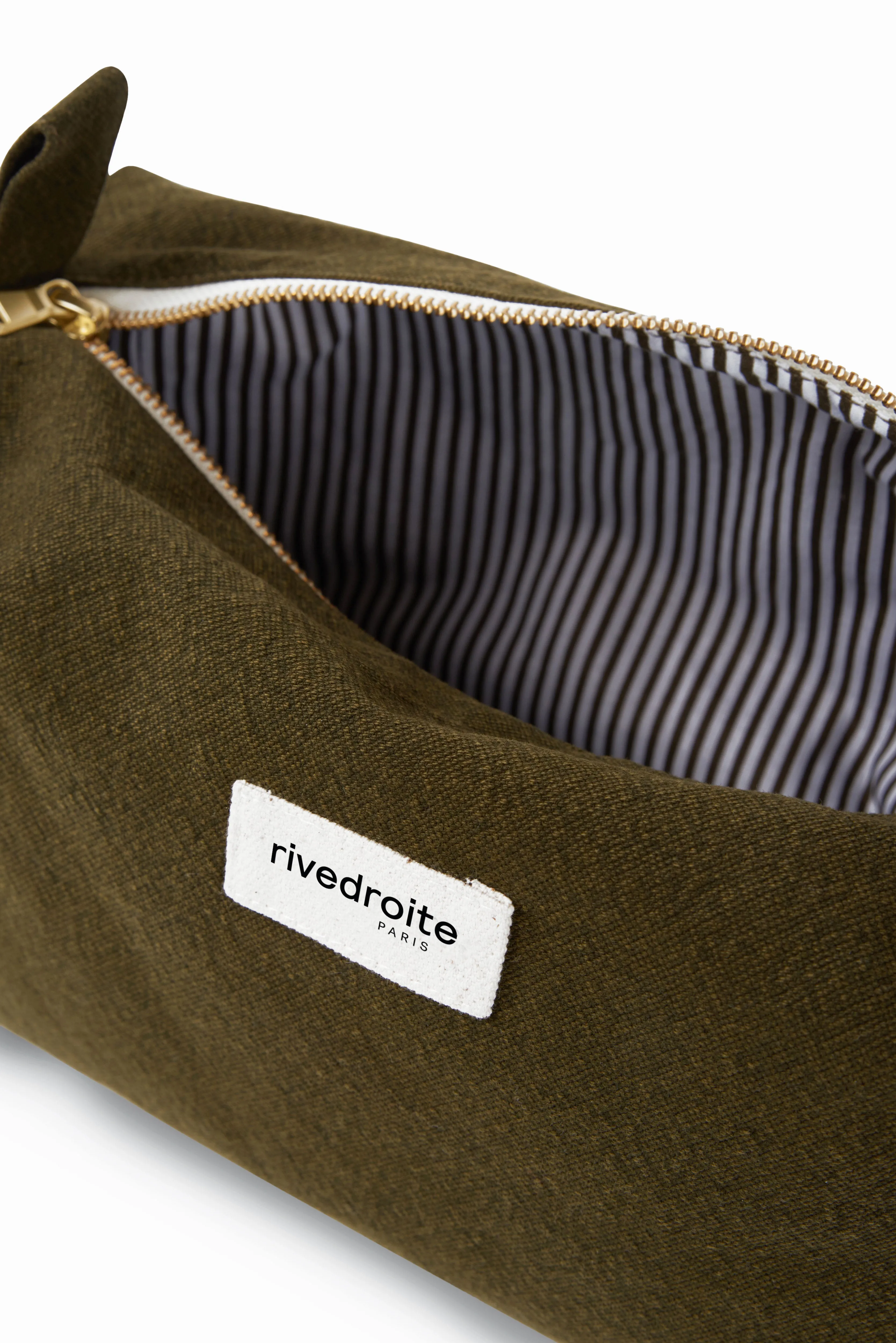 Alma the maternity toiletry bag - Recycled cotton Military Green