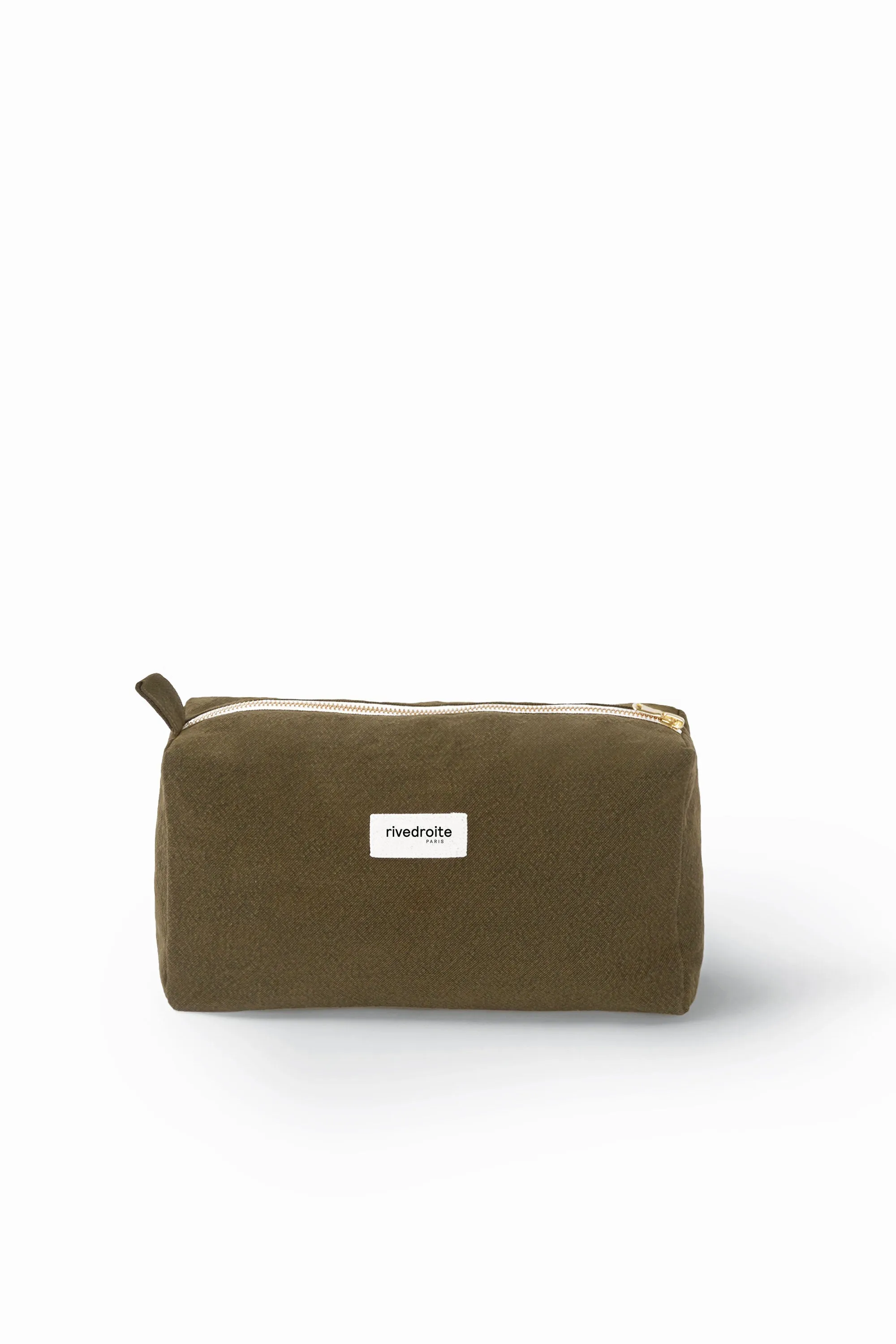 Alma the maternity toiletry bag - Recycled cotton Military Green