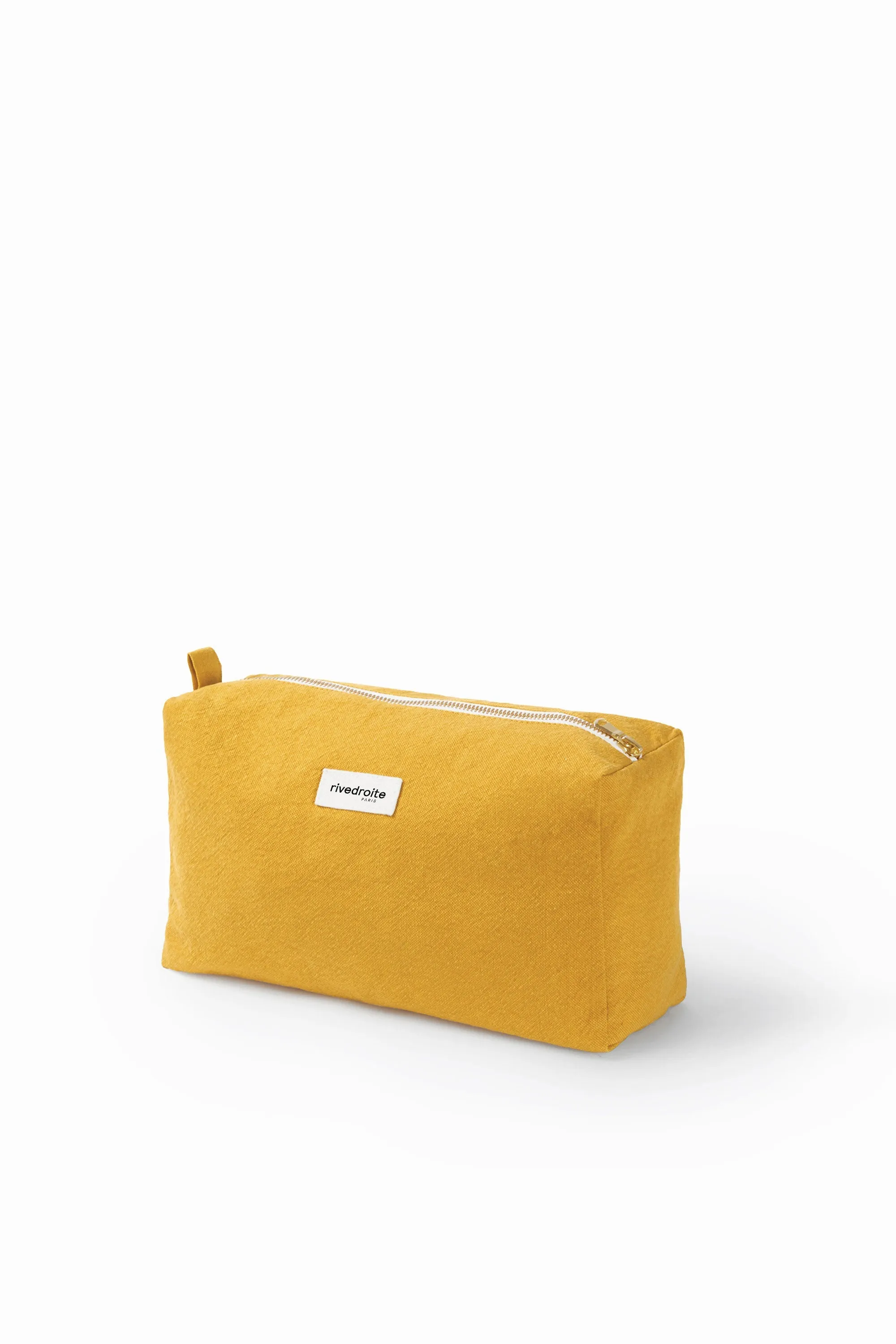 Alma the maternity toiletry bag - Recycled cotton Mustard