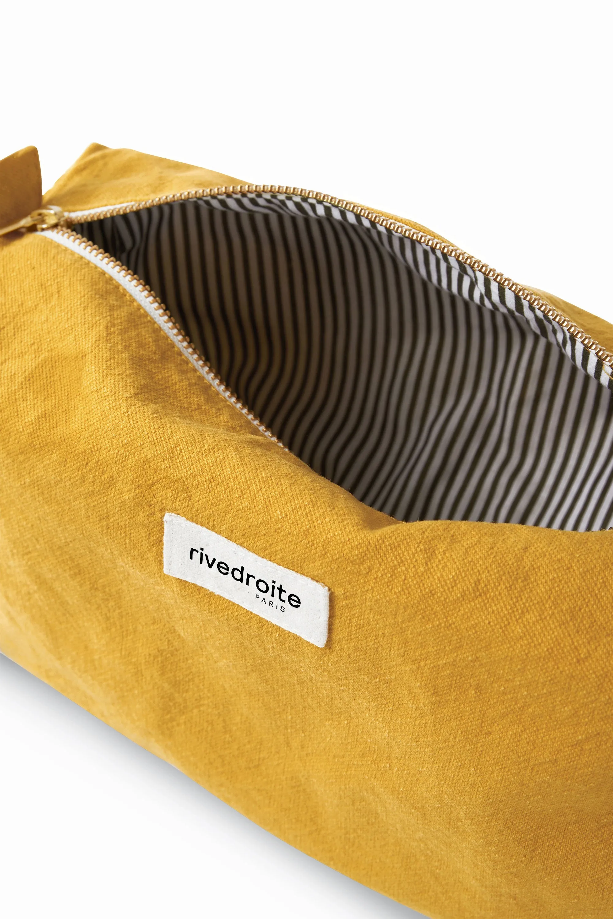 Alma the maternity toiletry bag - Recycled cotton Mustard