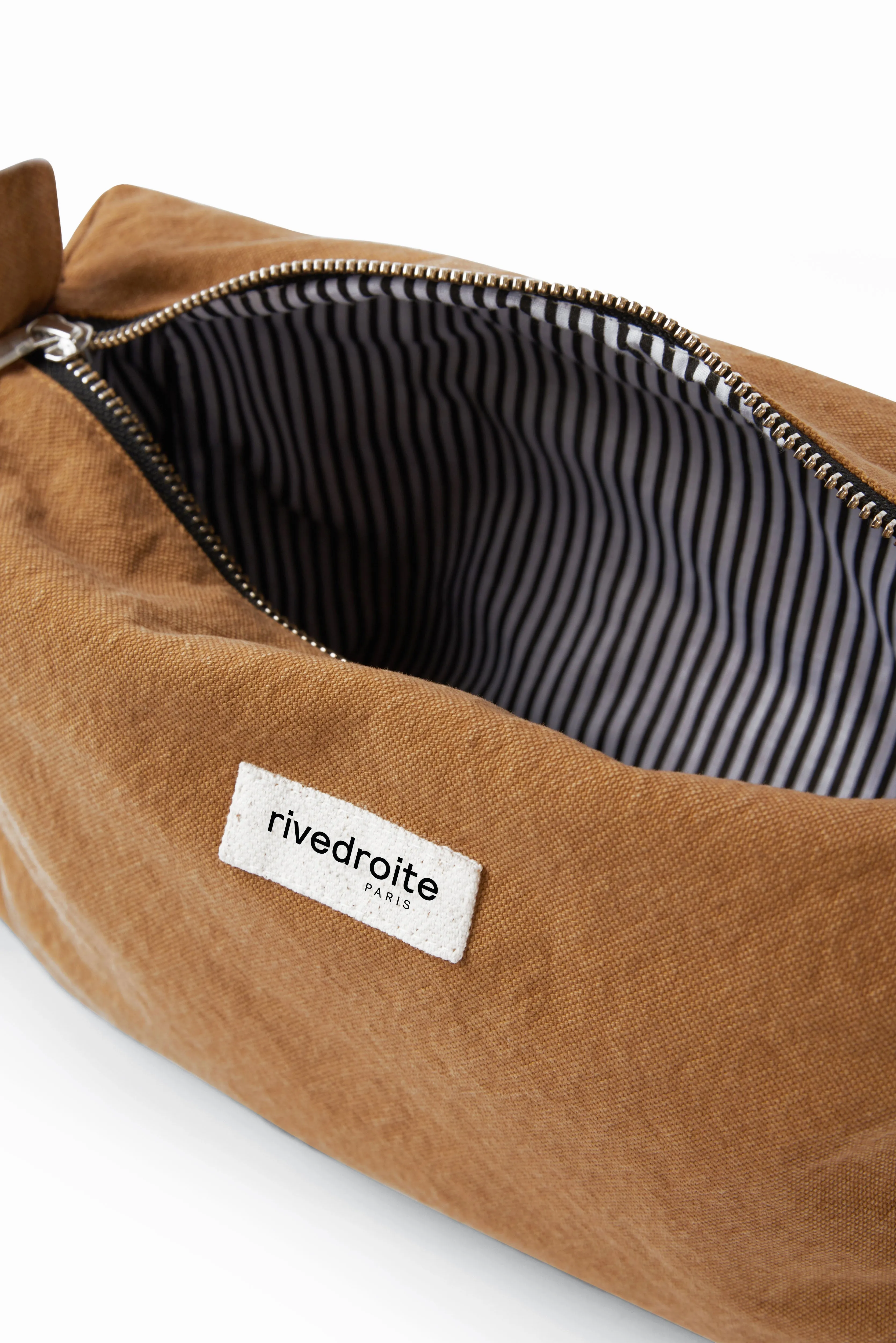 Alma the maternity toiletry bag - Recycled cotton Tobacco