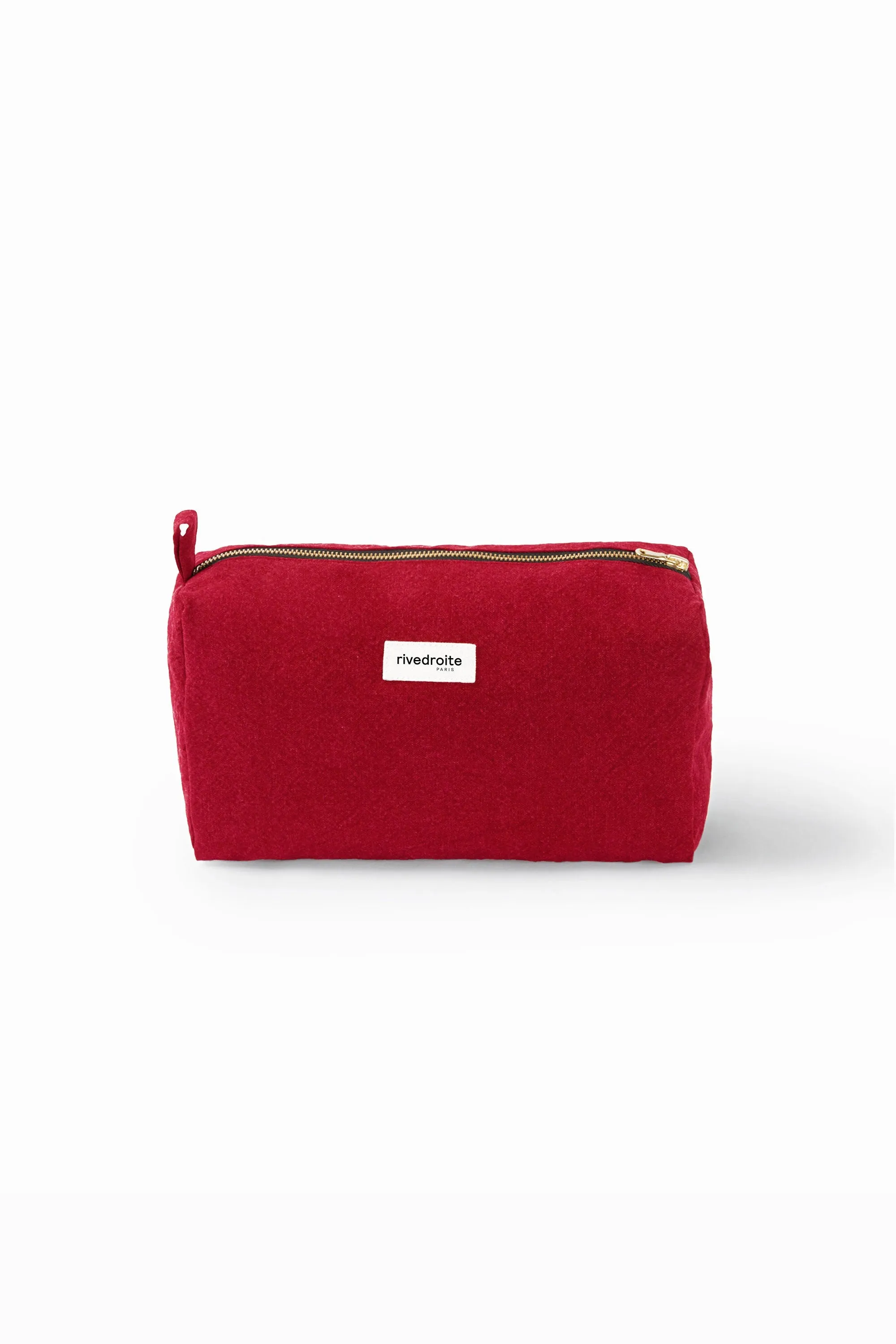 Alma the maternity toiletry bag - Recycled cotton Vibrant Red