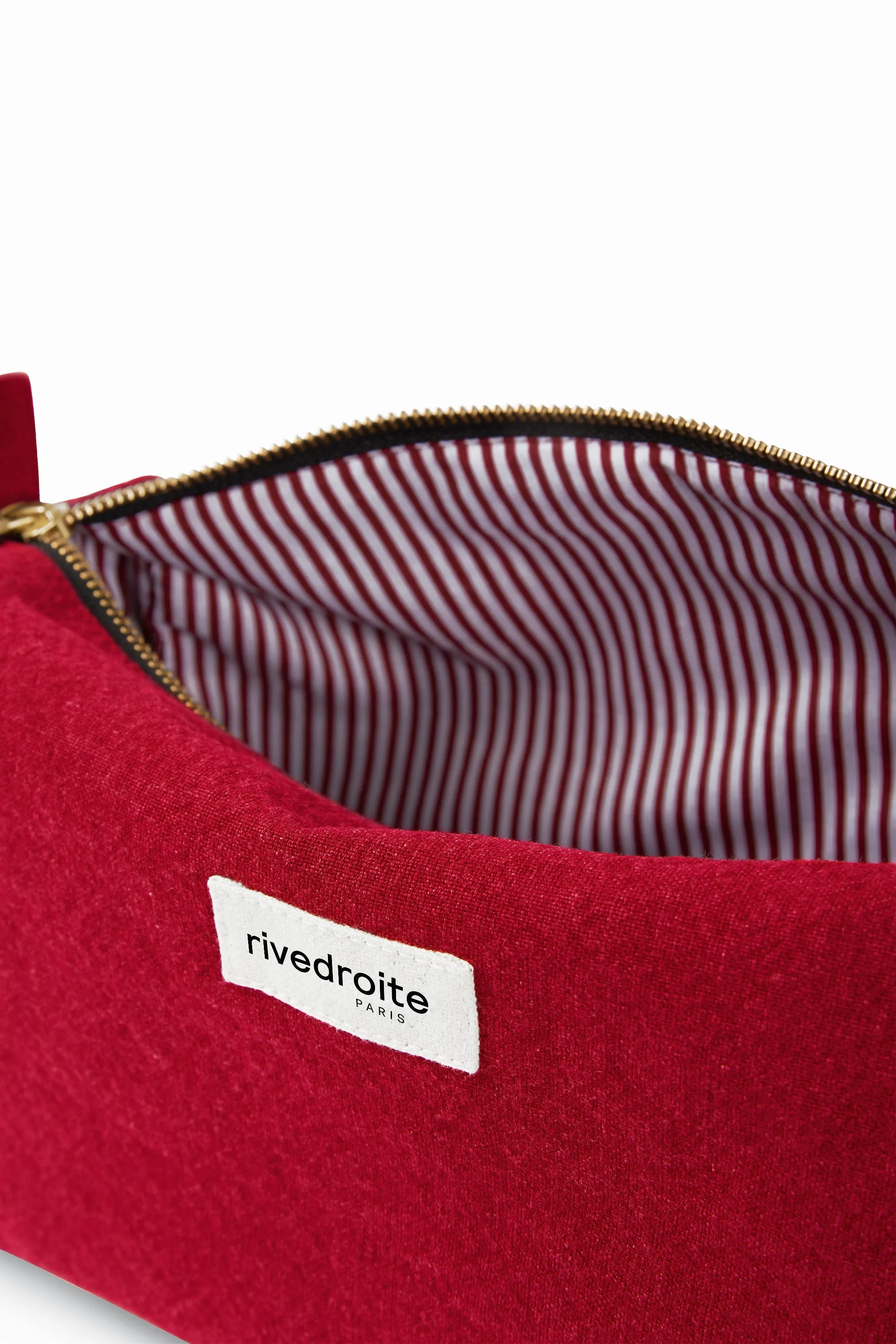 Alma the maternity toiletry bag - Recycled cotton Vibrant Red