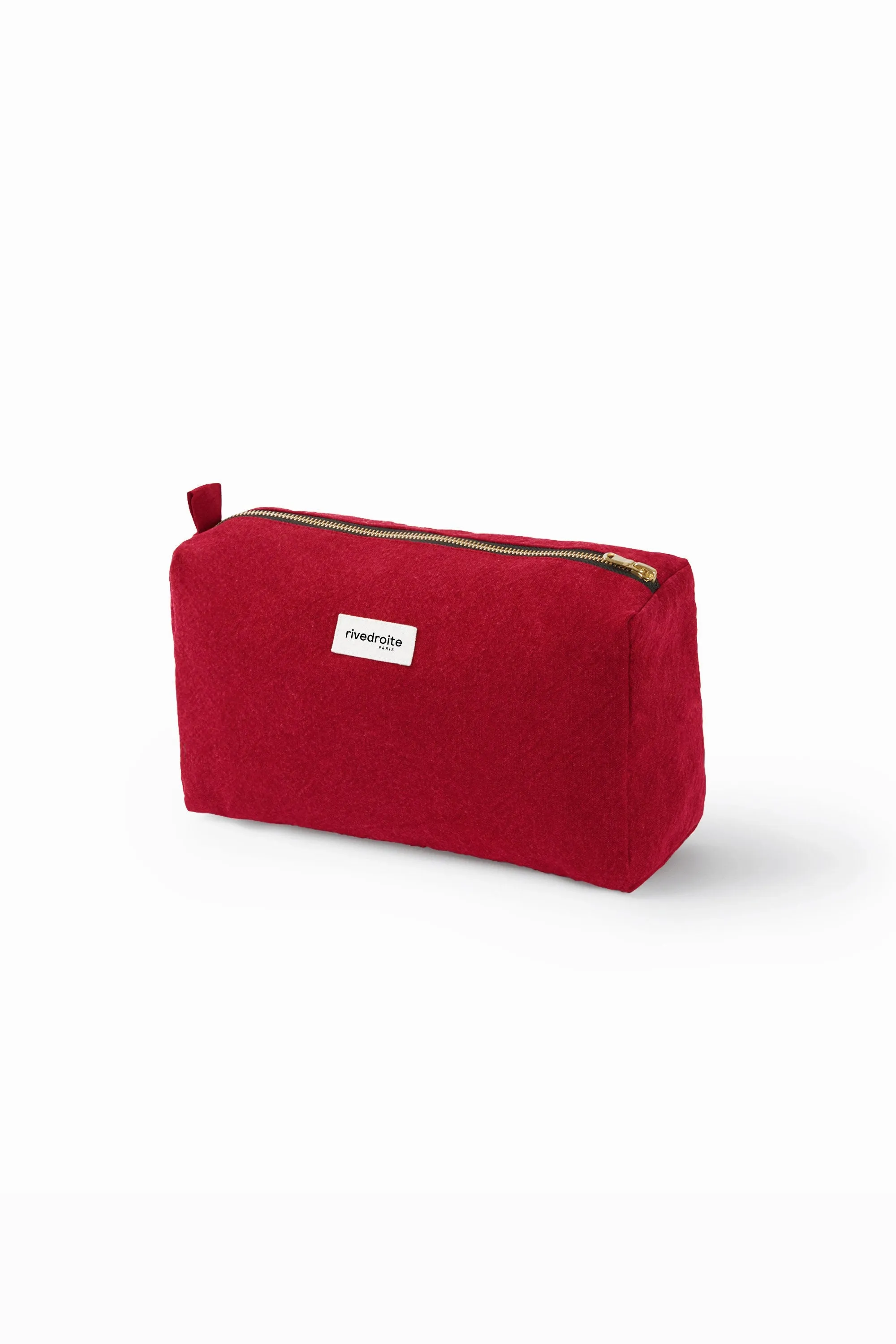 Alma the maternity toiletry bag - Recycled cotton Vibrant Red