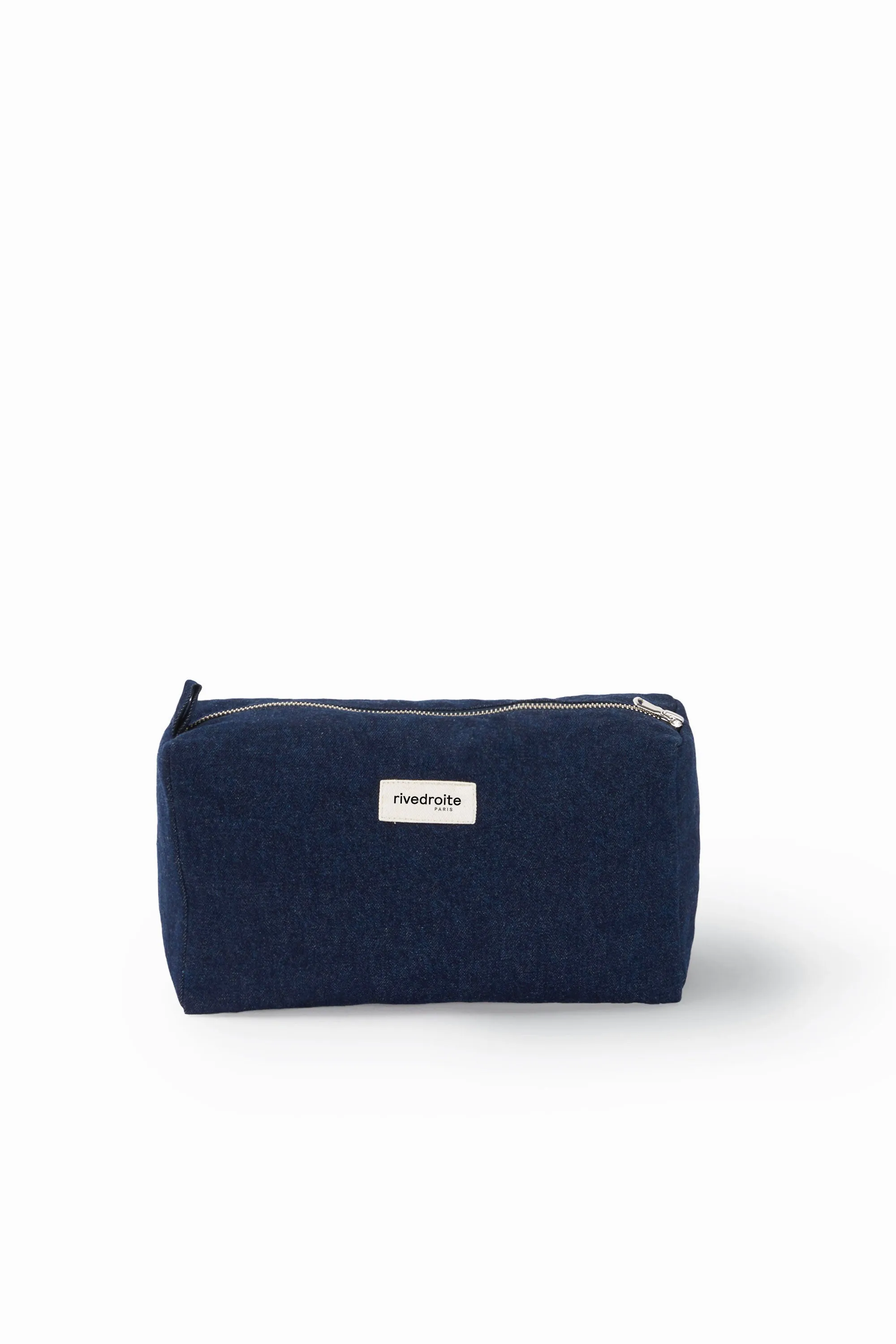 Alma the maternity toiletry bag - Upcycled Raw Denim