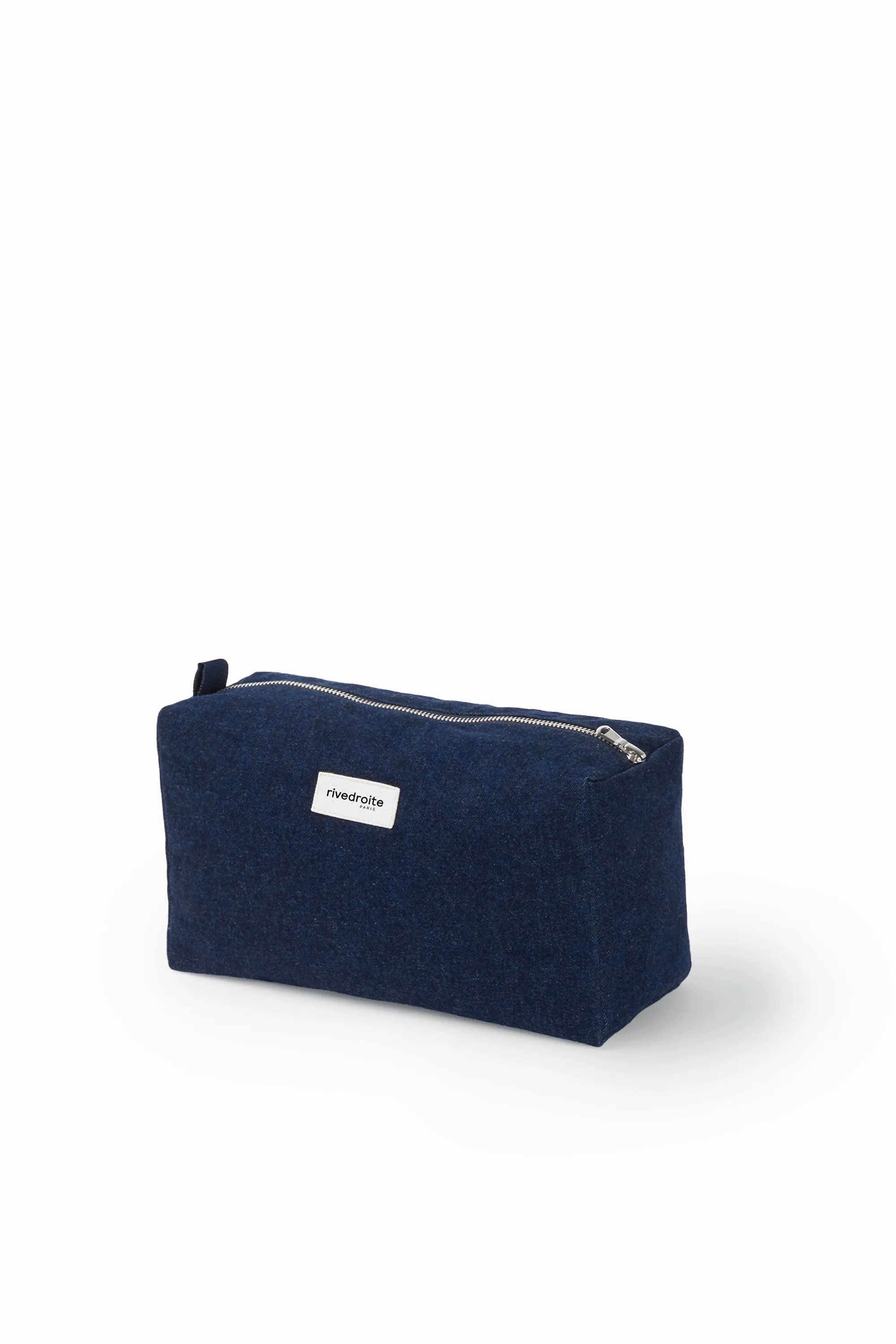 Alma the maternity toiletry bag - Upcycled Raw Denim